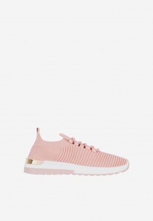 WJS różowe materiałowe buty damskie typu sneakersy
