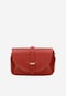 Mała czerwona torebka damska na łańcuszku 80289-55