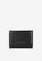 Czarny skórzany portfel damski z czerwonymi akcentami 91067-51