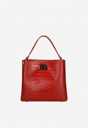 Červené dámske kožené kabelky pre ženy plné energie
