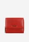 Mały czerwony portfel damski ze skóry licowej 91021-55