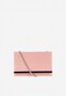 WJS różowa kopertówka damska ze srebrnymi elementami WJS76133-65