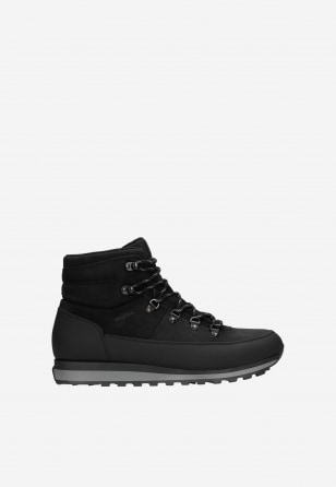 Pánské zimní kotníkové boty v černé barvě