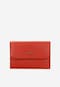 Mały czerwony portfel damski ze skóry licowej 91068-55
