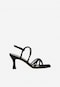 Elegantní letní kožené dámské sandály na středním podpatku 76126-61