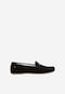 Czarne mokasyny damskie typu car shoes 46210-61