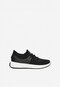 RELAKS czarne materiałowe sneakersy damskie z białą podeszwą R46007-41