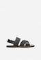 Pohodlné pánské sandály z černé hladké kůže 29007-51