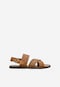 Pohodlné pánske sandále s remienkami z hnedej kože 29007-53