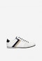 Bílé kožené pánské sneakers s barevnými detaily 10157-79