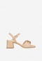Eleganckie beżowe sandały damskie na obcasie 76124-54