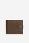 Skórzany brązowy portfel męski zapinany na zatrzask 91047-52