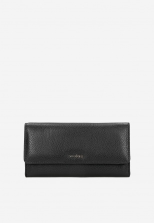 Černá dámská kožená peněženka větší velikosti