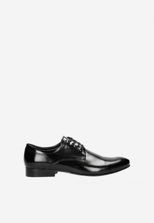Kvalitní pánské kožené boty v černém provedení