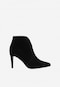 Černá dámská kotníková obuv na jehlovém podpatku 55096-61
