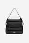 RELAKS czarna pikowana torebka typu shopper bag R80001-11