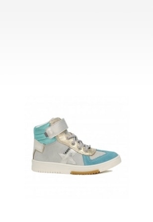 Sneakers BARTEK 14553014 II, dla dziewcząt, biało-niebieski