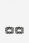 Šperk na topánky zo sivých lesklých kamienkov 98517-11