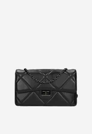 Luxusní kožená černá dámská kabelka pro každodenní nošení