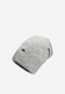 Popielata podwójna czapka RELAKS z metalowym logo R96027-80