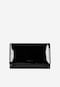 Czarny lakierowany portfel damski w średnim rozmiarze 91075-31