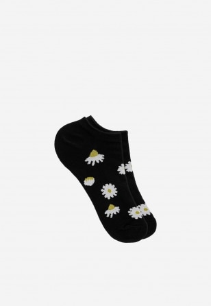 Štýlové dámske ponožky Wojas v čierno-bielej kombinácii