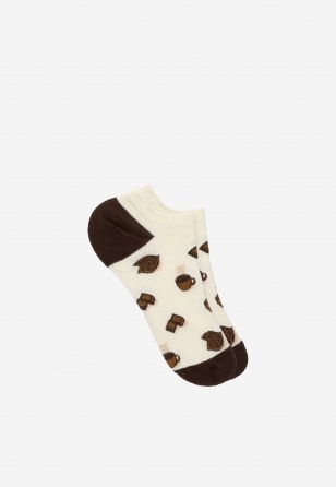 Štýlové dámske ponožky Wojas v béžovej farbe