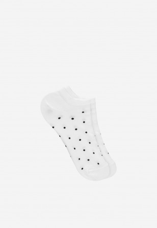 Dámske ponožky Wojas. Elegancia v bielo-čiernej