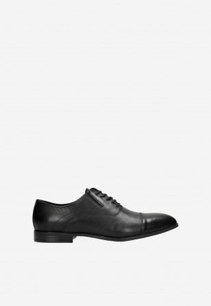 Čierne elegantné poltopánky quarter brogue