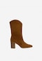 Brown heeled cowboy boots for women 55239-62