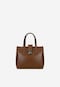 Elegant dark brown satchel 80404-52