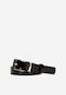 Women's burgundy patent leather belt 9961-35