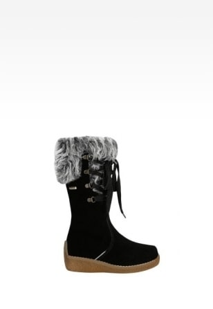 Kozaki ocieplane BARTEK W-74328/W35, dla dziewcząt, czarny W-74328/W35