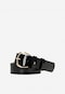 Black patent leather belt for women 93088-31