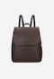 Dark brown leather city backpack 80082-52