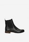 Black leather Chelsea boots for women 55263-51