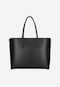 Large leather shopper with red interior 80424-51