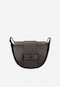 Dark brown leather saddle bag 9816-52