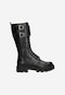 Black high biker boots 64131-51