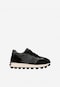 Black sneakers with tractor sole 46309-71