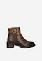 Elegant brown gradient ankle boots 55264-53