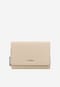 Small beige wallet made of full-grain leather 91084-54