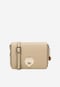 Geantă mică crossbody bej pentru femei din piele 80379-54
