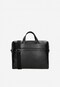 Men's black leather bag with laptop compartment 80071-51