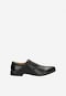 Men's black slip-on shoes made of smooth leather 10221-51