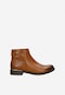 Botine maro cu elemente aurii dama 55076-52