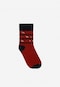 Red and navy cotton socks with a Christmas pattern 97061-85