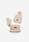 Zimowy zestaw BARTEK 85601-14 - czapka z pomponem + komin + rękawiczki 8560114