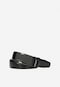Men's black belt with a full buckle 93070-51