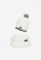 Biały zestaw BARTEK 85605-89 czapka z odblaskowym pomponem i komin 8560589